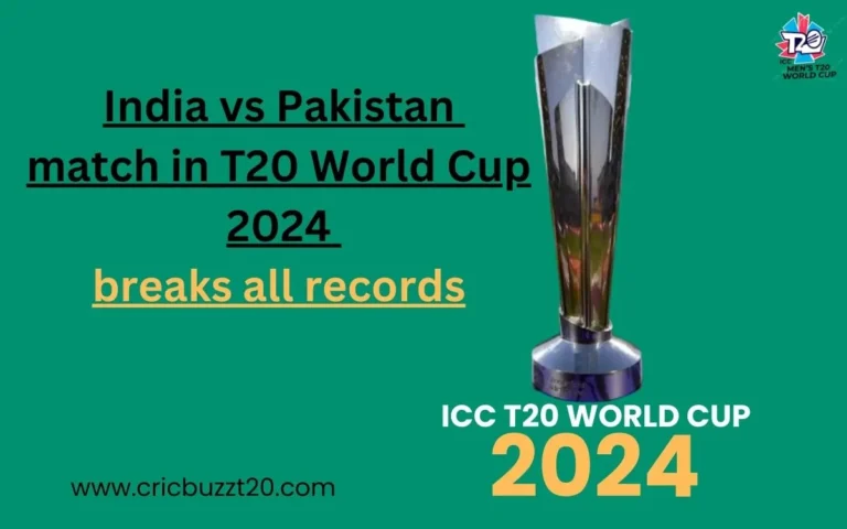 India vs Pakistan match in T20 World Cup 2024 breaks all records