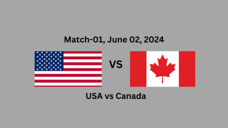 USA vs India Match Schedule For T20 World Cup 2024